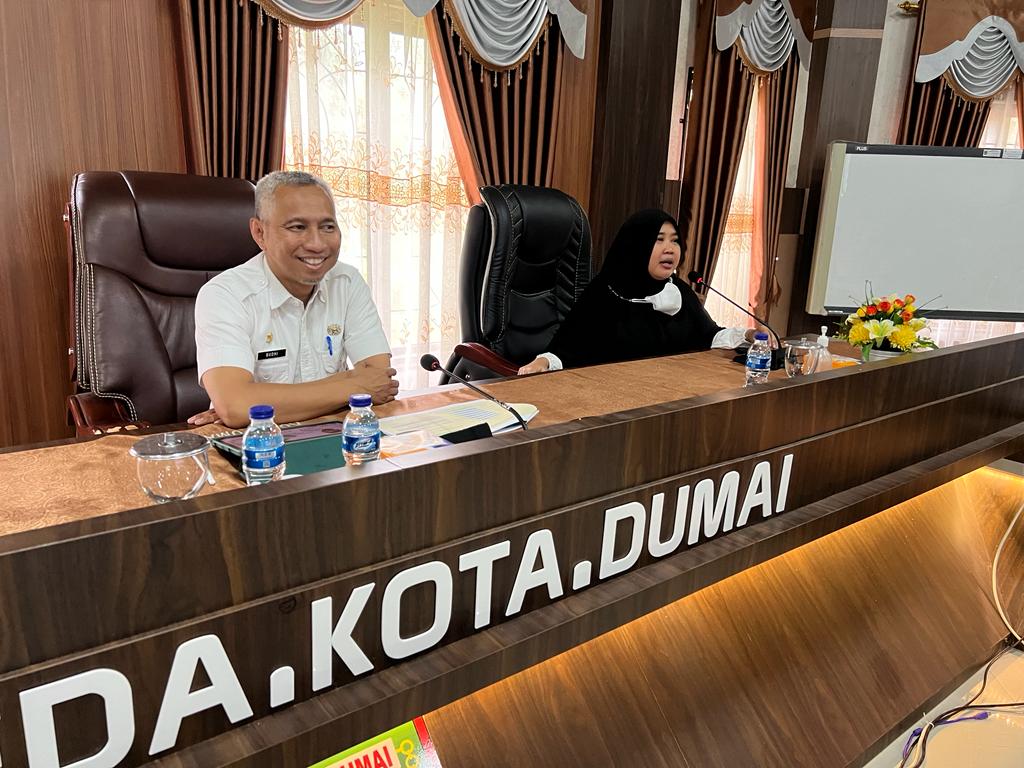 Kunjungan Kerja Badan Penelitian dan Pengembangan Daerah Kabuten Pelelawan Ke Bappedalitbang Kota Dumai